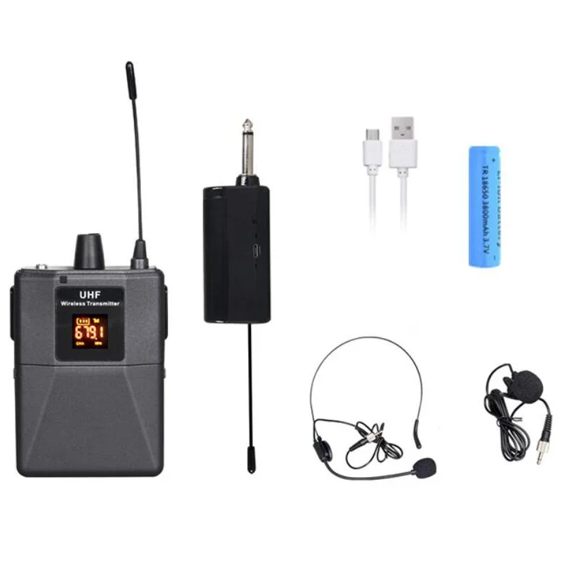 Portable UHF Wireless Microphone 3.5mm Tie Clip Headset Lapel Lavalier Mic for Teacher Public Speaking Rechargeable
Portable UHF Wireless Microphone 3.5mm Tie Clip Headset Lapel Lavalier Mic for Teacher Public Speaking Rechargeable