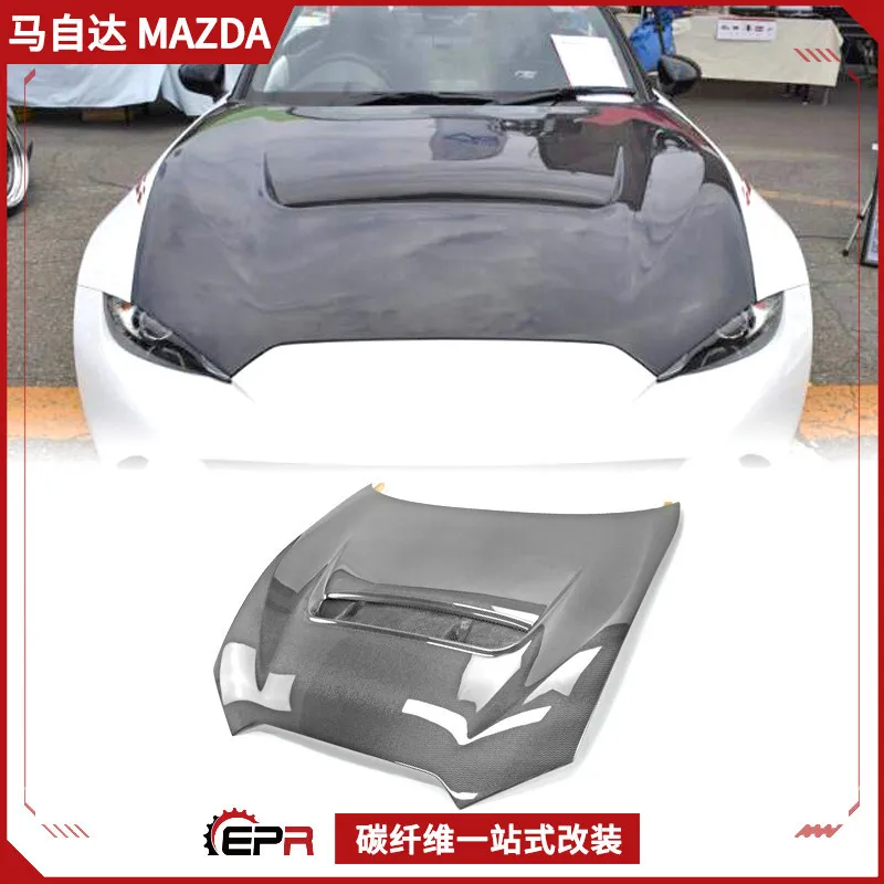 Для Mazda MX5 Miata модифицированная крышка двигателя ND из углеродного волокна, головной убор в гараже
Для Mazda MX5 Miata модифицированная крышка двигателя ND из углеродного волокна, головной убор в гараже