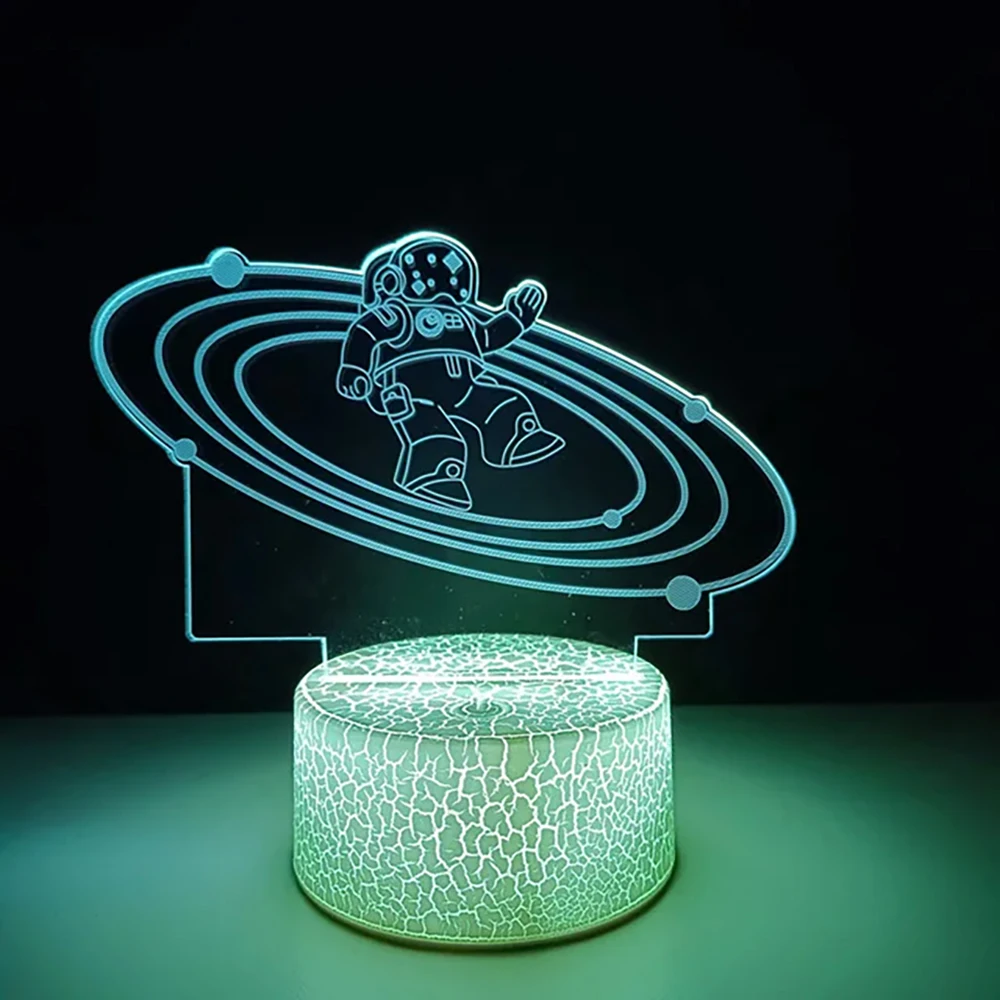 Светодиодный Ночная лампа 3D, Lllusion, проекторы, лампы, космос, астронавт, USB сенсорный пульт дистанционного управления, цвет RGB, спальня
Светодиодный Ночная лампа 3D, Lllusion, проекторы, лампы, космос, астронавт, USB сенсорный пульт дистанционного управления, цвет RGB, спальня