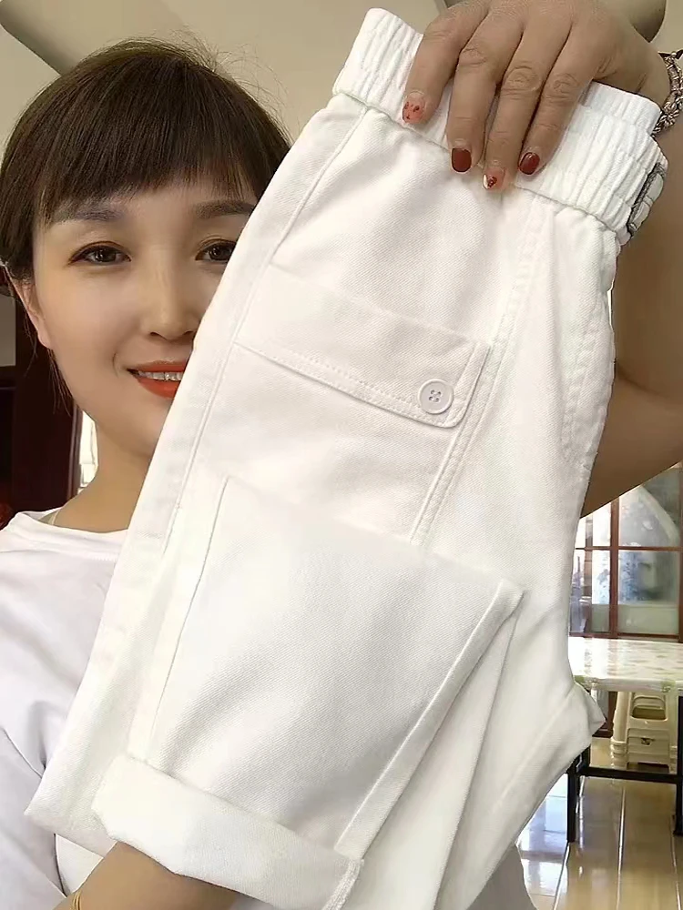 Новые весенние женские джинсы-харланы с высокой талией и широкими штанинами, повседневные, из эластичного хлопкового денима, удобные длинные брюки
Новые весенние женские джинсы-харланы с высокой талией и широкими штанинами, повседневные, из эластичного хлопкового денима, удобные длинные брюки