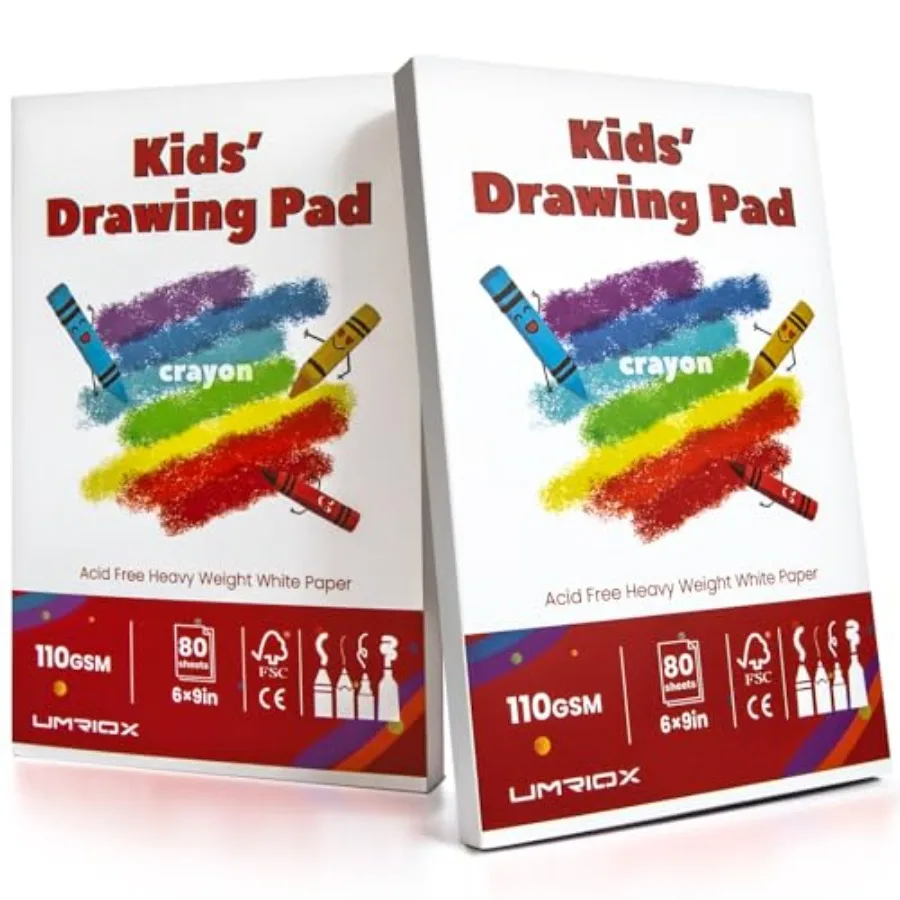 Drawing Pad for,Sketch Book, 2-Pack Sketch Pad 80 Sheets Each,110gsm Acid-Free Drawing Paper, Glue-Bound Art Sketchbook for'Cla
Drawing Pad for,Sketch Book, 2-Pack Sketch Pad 80 Sheets Each,110gsm Acid-Free Drawing Paper, Glue-Bound Art Sketchbook for'Cla