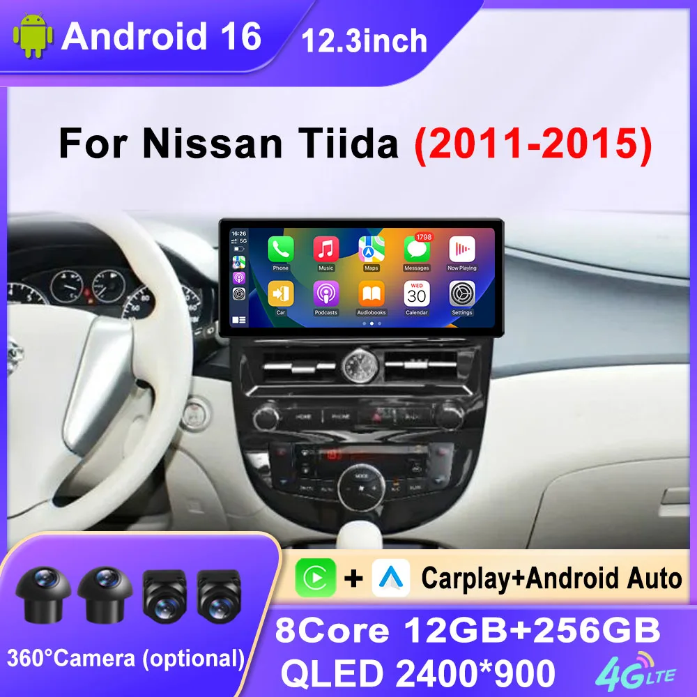 Wireless CarPlay Android Auto for Nissan Tiida 2011-2015 Car Radio Video Audio Multimedia Player GPS Navigation DSP Stereo WIFI
Wireless CarPlay Android Auto for Nissan Tiida 2011-2015 Car Radio Video Audio Multimedia Player GPS Navigation DSP Stereo WIFI