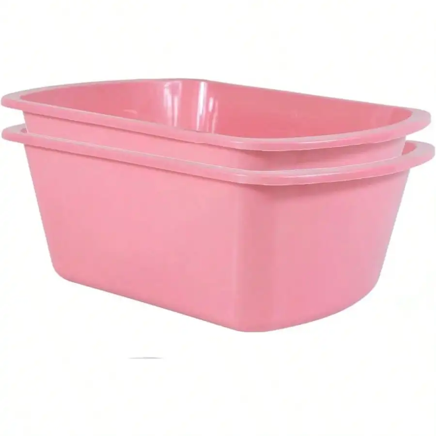 Wash Basins Rectangular Plastic Bedside Soaking Tub - Small 7 Qt Graduated Bucket - Portable Washbasin For Washing Cleaning Foot Bath Dishes Face Cleansing Bowl -13.25 X 10 X 4.5 Inches
Wash Basins Rectangular Plastic Bedside Soaking Tub - Small 7 Qt Graduated Bucket - Portable Washbasin For Washing Cleaning Foot Bath Dishes Face Cleansing Bowl -13.25 X 10 X 4.5 Inches