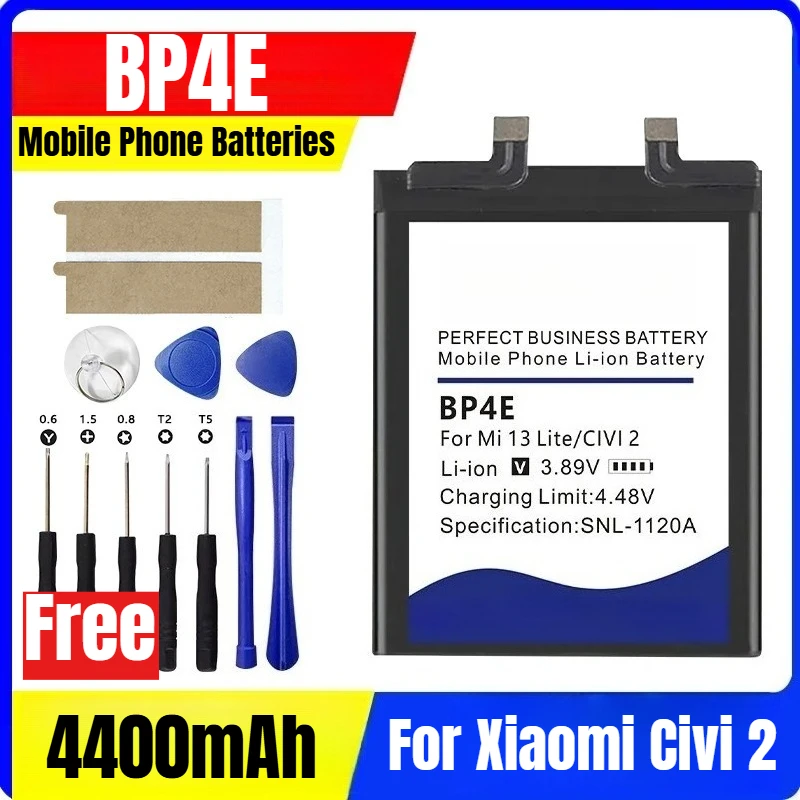 4400mAh BP4E Mobile Phone Batteries for Xiaomi Civi 2
4400mAh BP4E Mobile Phone Batteries for Xiaomi Civi 2