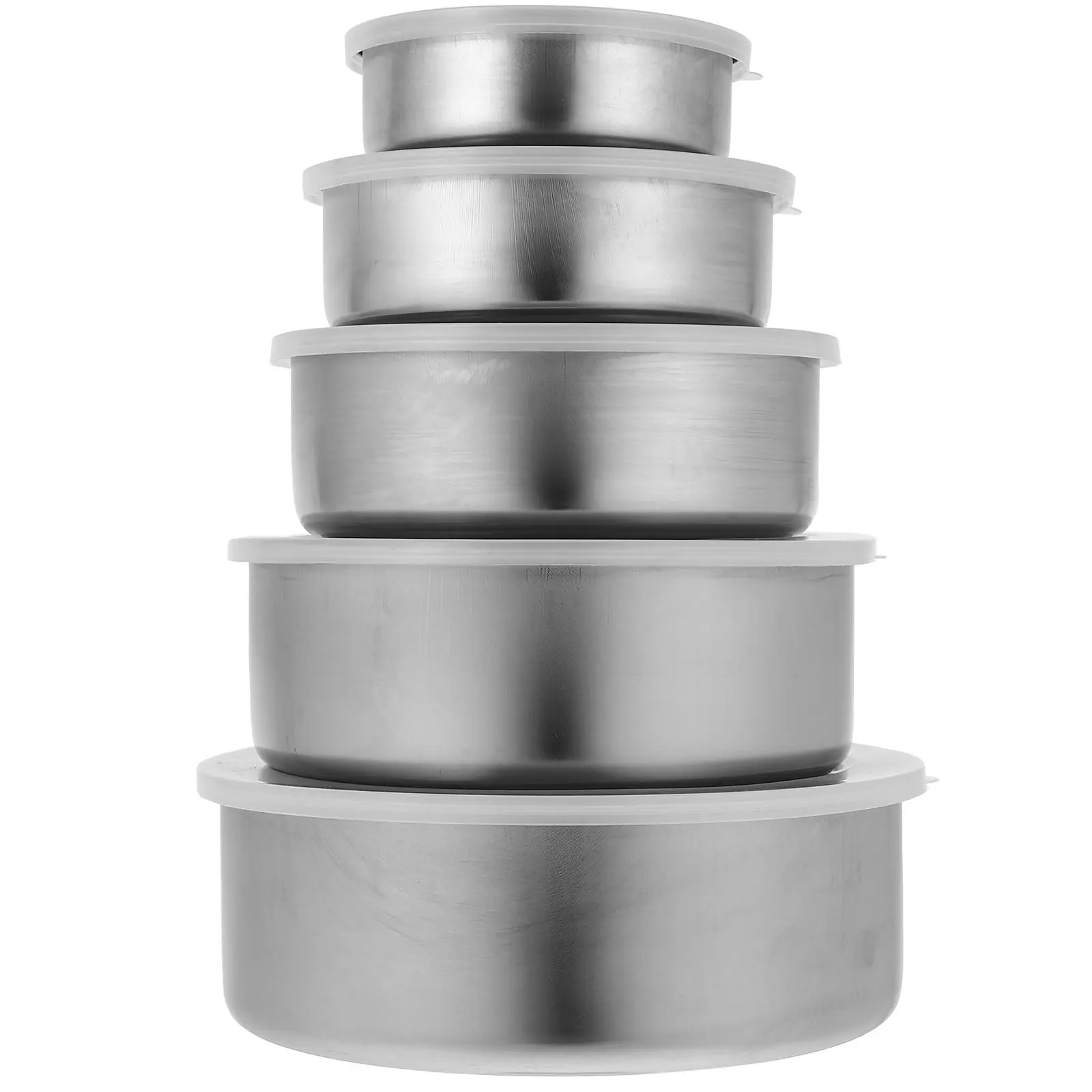 5Pcs PreservationBox StainlessSteel FoodContainer Airtight SealingBowls RoundCrisper HomeAccessories StorageSolution
5Pcs PreservationBox StainlessSteel FoodContainer Airtight SealingBowls RoundCrisper HomeAccessories StorageSolution