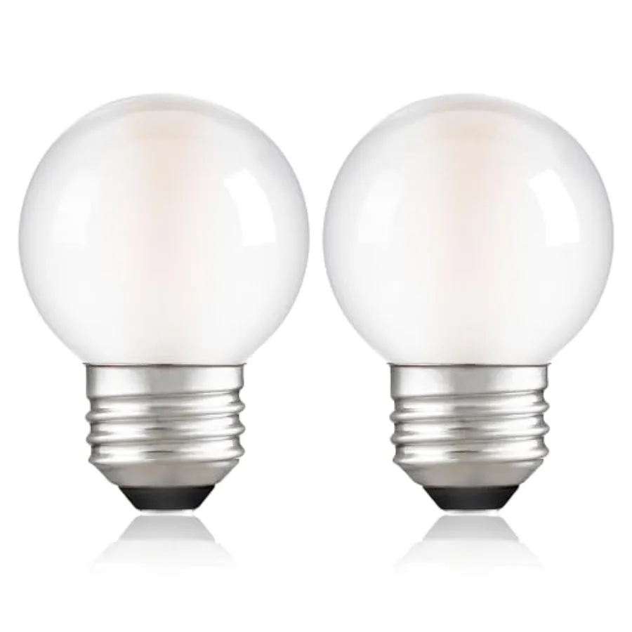 Dimmable E26 G16.5 LED Light Bulb 40W Equal 4W Frosted Globe Light Bulbs, Small Round Light Bulbs Type G Light Bulb for Chandel
Dimmable E26 G16.5 LED Light Bulb 40W Equal 4W Frosted Globe Light Bulbs, Small Round Light Bulbs Type G Light Bulb for Chandel