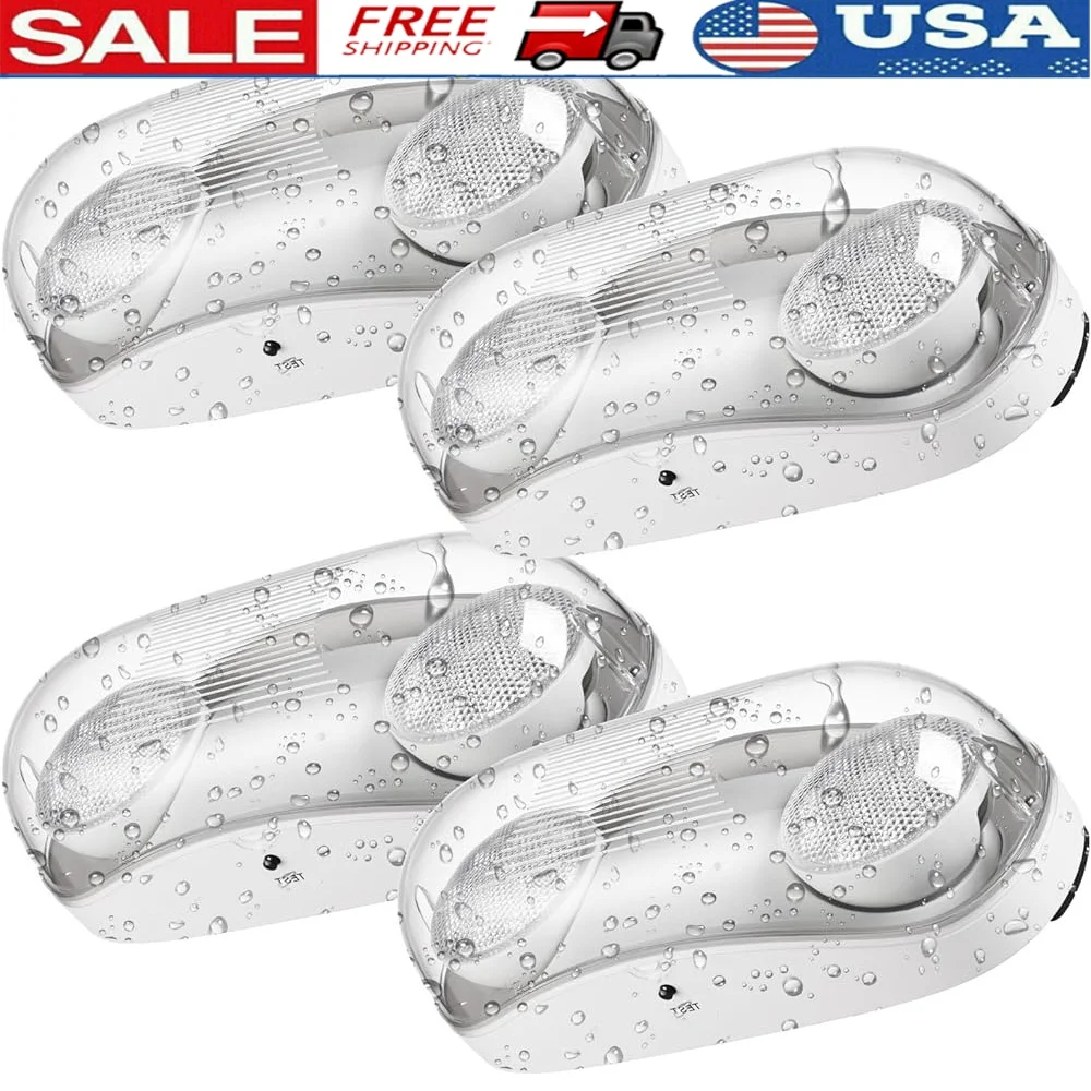 Emergency Egress Lights with Battery Backup Waterproof UL Listed Commercial Lighting Set of 4
Emergency Egress Lights with Battery Backup Waterproof UL Listed Commercial Lighting Set of 4