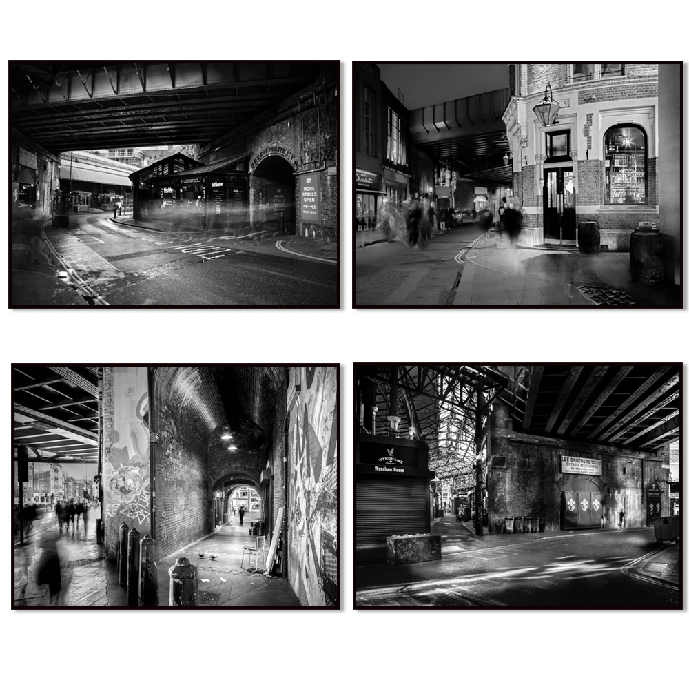 Borough Market, London - London Cityscape, Black and White Landscape Photography Art Poster - Home Decor - Wall Art
Borough Market, London - London Cityscape, Black and White Landscape Photography Art Poster - Home Decor - Wall Art
