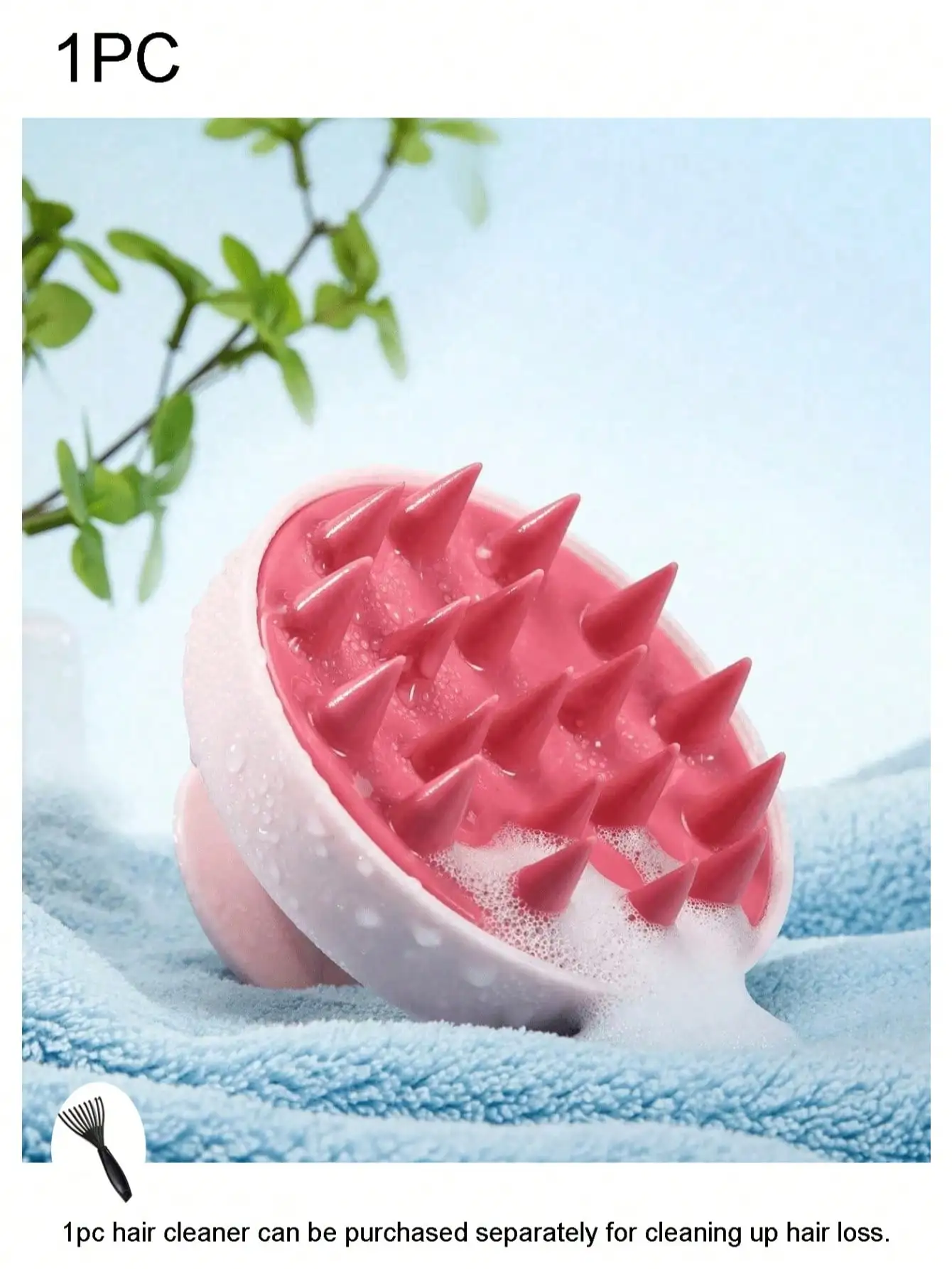 1pc Soft Silicone Scalp Massage Shampoo Brush, Manual Head Massager For Wet/Dry Hair (Curly/Straight). Suitable For Blow-Drying, Styling, Shampooing, Conditioning And Massaging. Simple And Durable - Can Be Used In Shower, Home, Travel, Dorm, Hair Salon, B
1pc Soft Silicone Scalp Massage Shampoo Brush, Manual Head Massager For Wet/Dry Hair (Curly/Straight). Suitable For Blow-Drying, Styling, Shampooing, Conditioning And Massaging. Simple And Durable - Can Be Used In Shower, Home, Travel, Dorm, Hair Salon, B