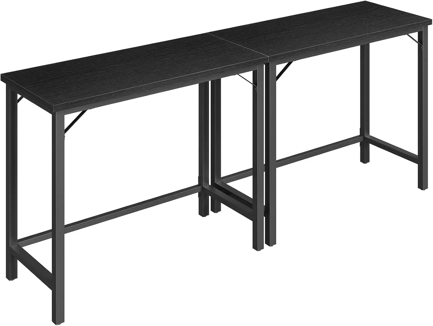 63-Inch Connectable Bar Table, Multifunctional Console Table with Sturdy Metal Frame, Black
63-Inch Connectable Bar Table, Multifunctional Console Table with Sturdy Metal Frame, Black