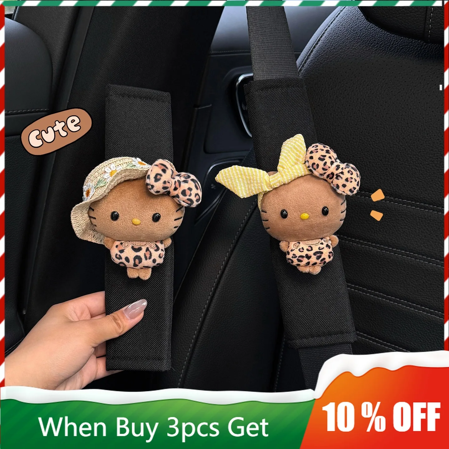 Grass Hat Leopard Print Hello Kitty Car Seat Belt Shoulder Pad Cute Auto Safety Belt Cover Anti-Chafing Clothes Car Decor
Grass Hat Leopard Print Hello Kitty Car Seat Belt Shoulder Pad Cute Auto Safety Belt Cover Anti-Chafing Clothes Car Decor