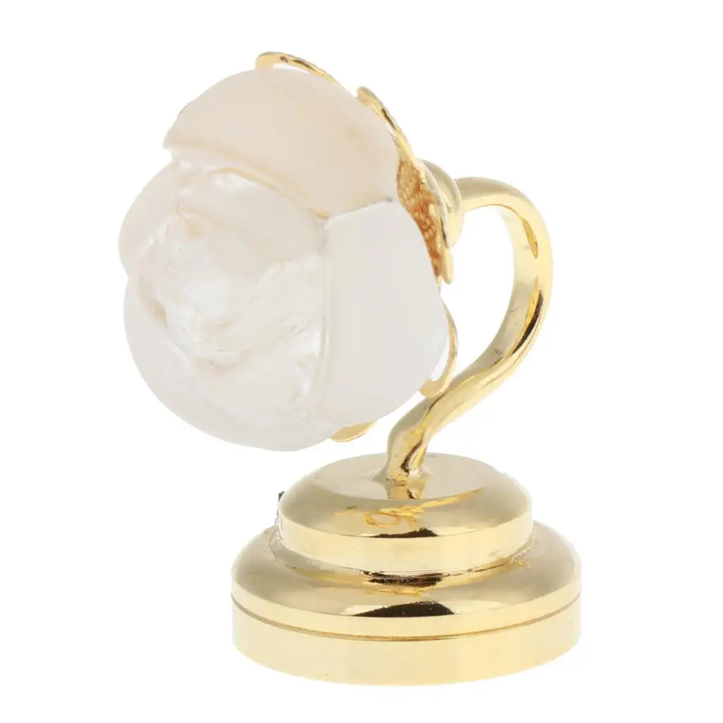 1/12 Scale Dollhouse Miniature LED Lights Rose Table Lamp Golden Metal Accessory for Dollhouse Desk
1/12 Scale Dollhouse Miniature LED Lights Rose Table Lamp Golden Metal Accessory for Dollhouse Desk