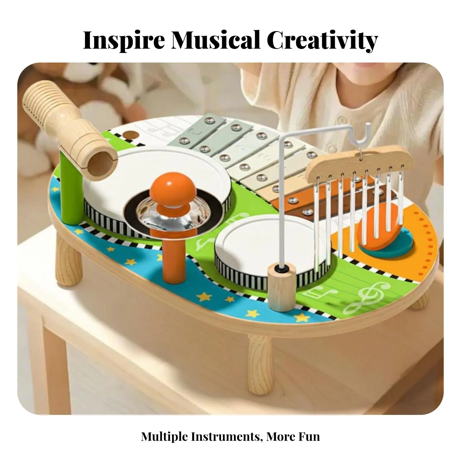Kids Drum and Xylophone Toy Educational Young Child Drum Set Young Child Percussion Set Perceptual Stimulation Complete
Kids Drum and Xylophone Toy Educational Young Child Drum Set Young Child Percussion Set Perceptual Stimulation Complete