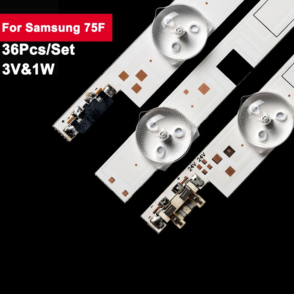 Светодиодная лента для подсветки телевизора 3V1W для Samsung 75F 2013SVS75F R 9C REV2.5 130213 36шт./компл. ремонт телевизора UA75F6400AJ UE75F6370
Светодиодная лента для подсветки телевизора 3V1W для Samsung 75F 2013SVS75F R 9C REV2.5 130213 36шт./компл. ремонт телевизора UA75F6400AJ UE75F6370
