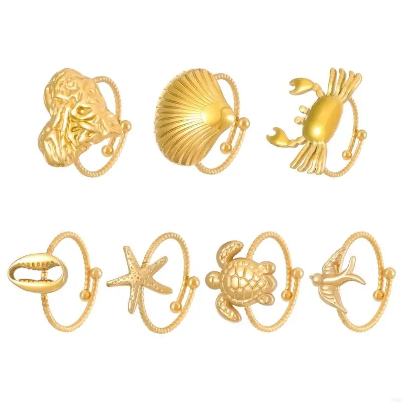 652F Dating Rings Animal Rings Adjustable Finger Rings Sea Series Open Rings Finger Jewelry Suitable for Party Daily Wear
652F Dating Rings Animal Rings Adjustable Finger Rings Sea Series Open Rings Finger Jewelry Suitable for Party Daily Wear