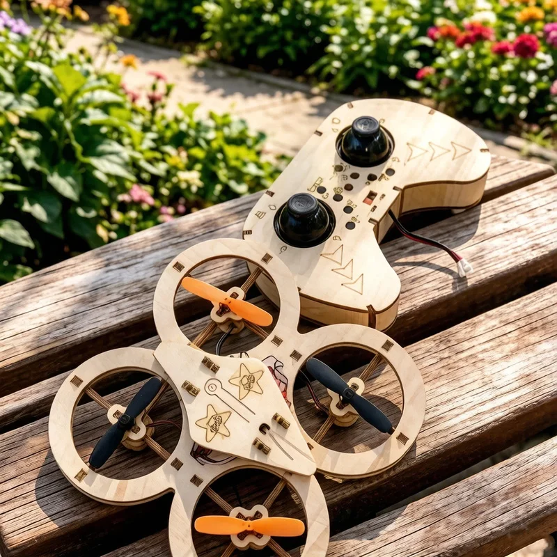 Hot New DIY Wooden Fun Assembled Drone Quadcopter Remote Control Aircraft Model Handmade RC Model Toy For Aviation Enthusiasts
Hot New DIY Wooden Fun Assembled Drone Quadcopter Remote Control Aircraft Model Handmade RC Model Toy For Aviation Enthusiasts