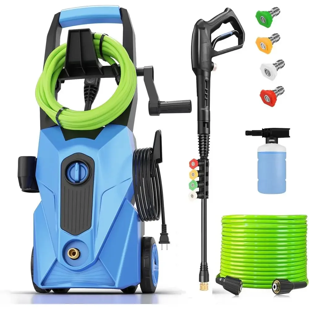 2026 New 5000PSI Electric Pressure Washer, Power Washer with 33FT Resistant Hose and 4 Nozzles, Compatible with Undercarriage wa
2026 New 5000PSI Electric Pressure Washer, Power Washer with 33FT Resistant Hose and 4 Nozzles, Compatible with Undercarriage wa
