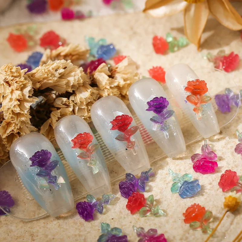 50PCS Sunlight Color-Changing Rose Flower Nail Art Charms Accessories Luminous Nails Decoration Supplies Manicure Decor Products 
50PCS Sunlight Color-Changing Rose Flower Nail Art Charms Accessories Luminous Nails Decoration Supplies Manicure Decor Products