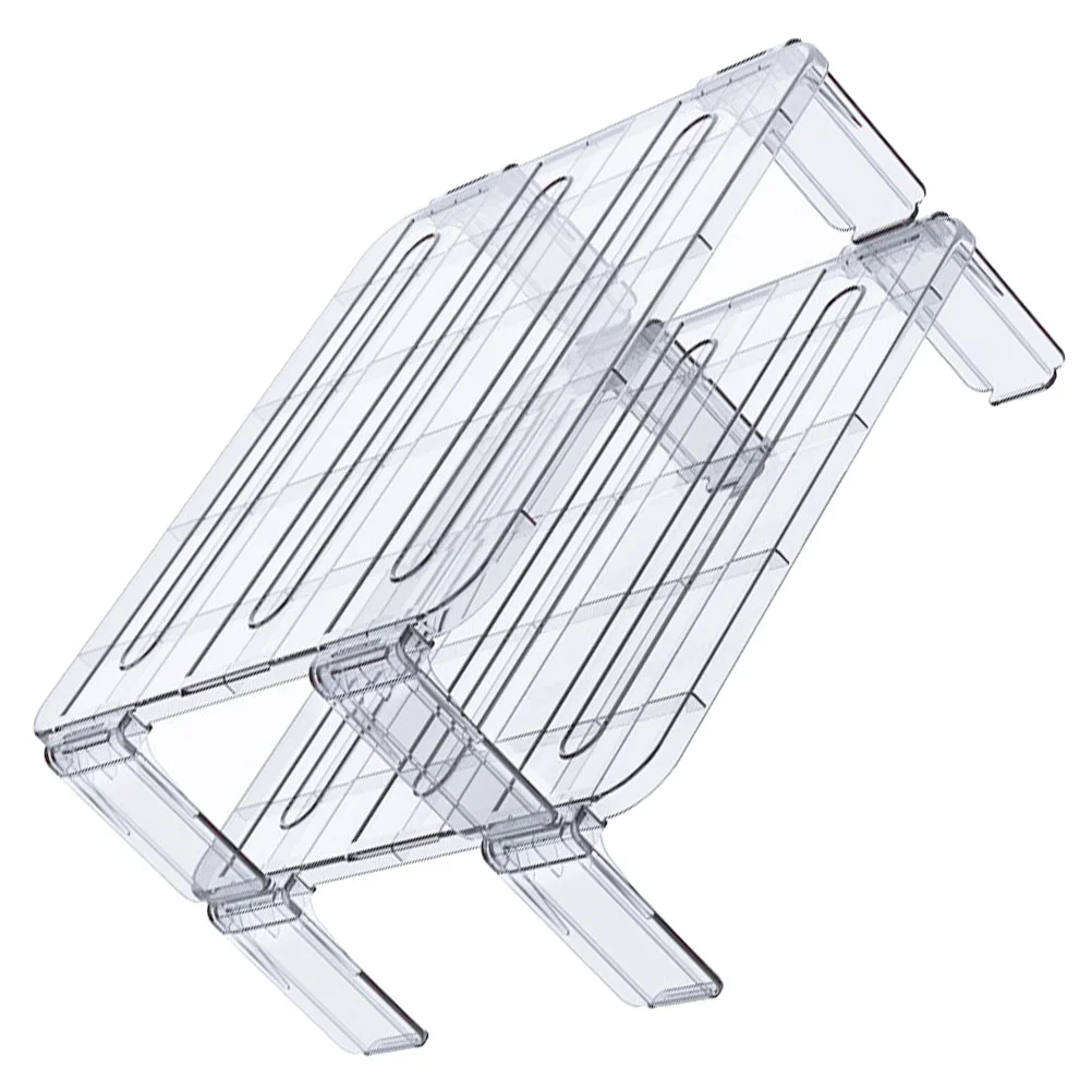 2 Pcs Storage Shelves Stacking Shelf Kitchen Food Rack Organizer Fridge Plate Bowl Serving Transparent Plates
2 Pcs Storage Shelves Stacking Shelf Kitchen Food Rack Organizer Fridge Plate Bowl Serving Transparent Plates