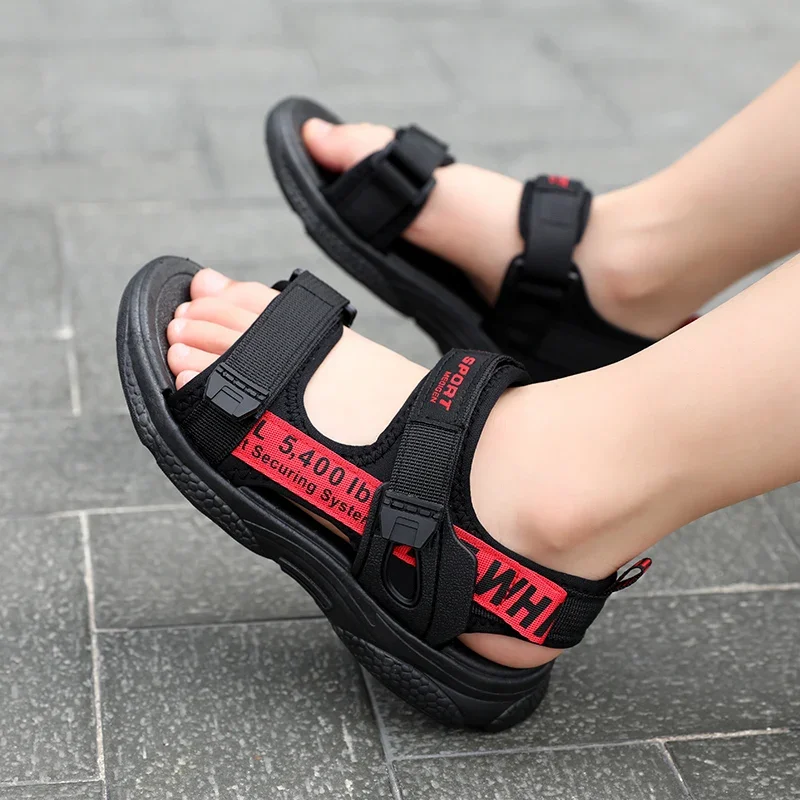 Children's Fashion Non-slip Sandalias Kids' Summer Breathable Sport Sandals for Boys Casual Beach Shoe Comfortable Soft Sole 
Children's Fashion Non-slip Sandalias Kids' Summer Breathable Sport Sandals for Boys Casual Beach Shoe Comfortable Soft Sole