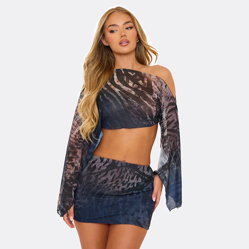 Animal Print Sexy 2 Piece Set Women Party Club Y2K Bodycon Summer Long Sleeve Crop Top Mini Skirt Matching Sets Beach Vacation
Animal Print Sexy 2 Piece Set Women Party Club Y2K Bodycon Summer Long Sleeve Crop Top Mini Skirt Matching Sets Beach Vacation