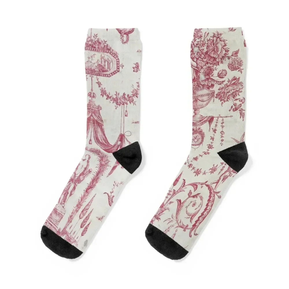 Toile de Jouy 18th Century French Print: Pink Floral Print with Figures Socks luxe gifts Boy Socks Women's
Toile de Jouy 18th Century French Print: Pink Floral Print with Figures Socks luxe gifts Boy Socks Women's