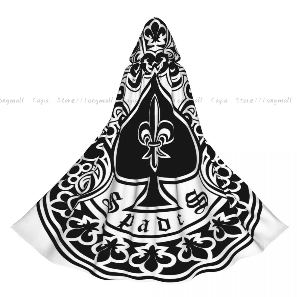 Adult Vampire Cape Hooded Robe Spades With Iligree Lily Flower Halloween Cloak Full Length Cosplay
Adult Vampire Cape Hooded Robe Spades With Iligree Lily Flower Halloween Cloak Full Length Cosplay