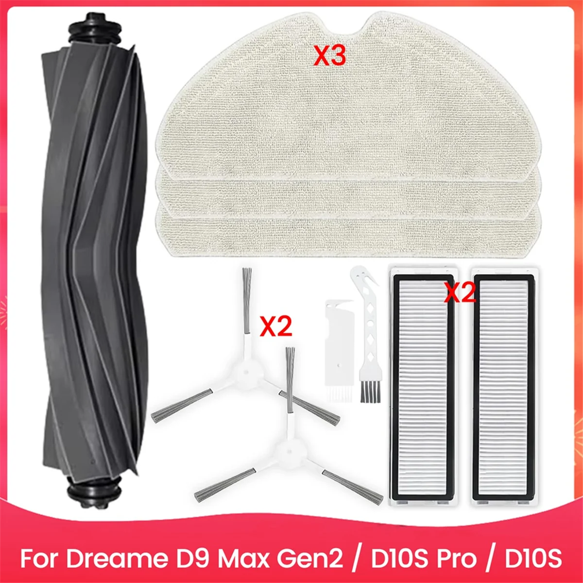 Запасной комплект аксессуаров для Dreame D9 Max Gen2/D10S Pro/D10S, детали робота-пылесоса
Запасной комплект аксессуаров для Dreame D9 Max Gen2/D10S Pro/D10S, детали робота-пылесоса