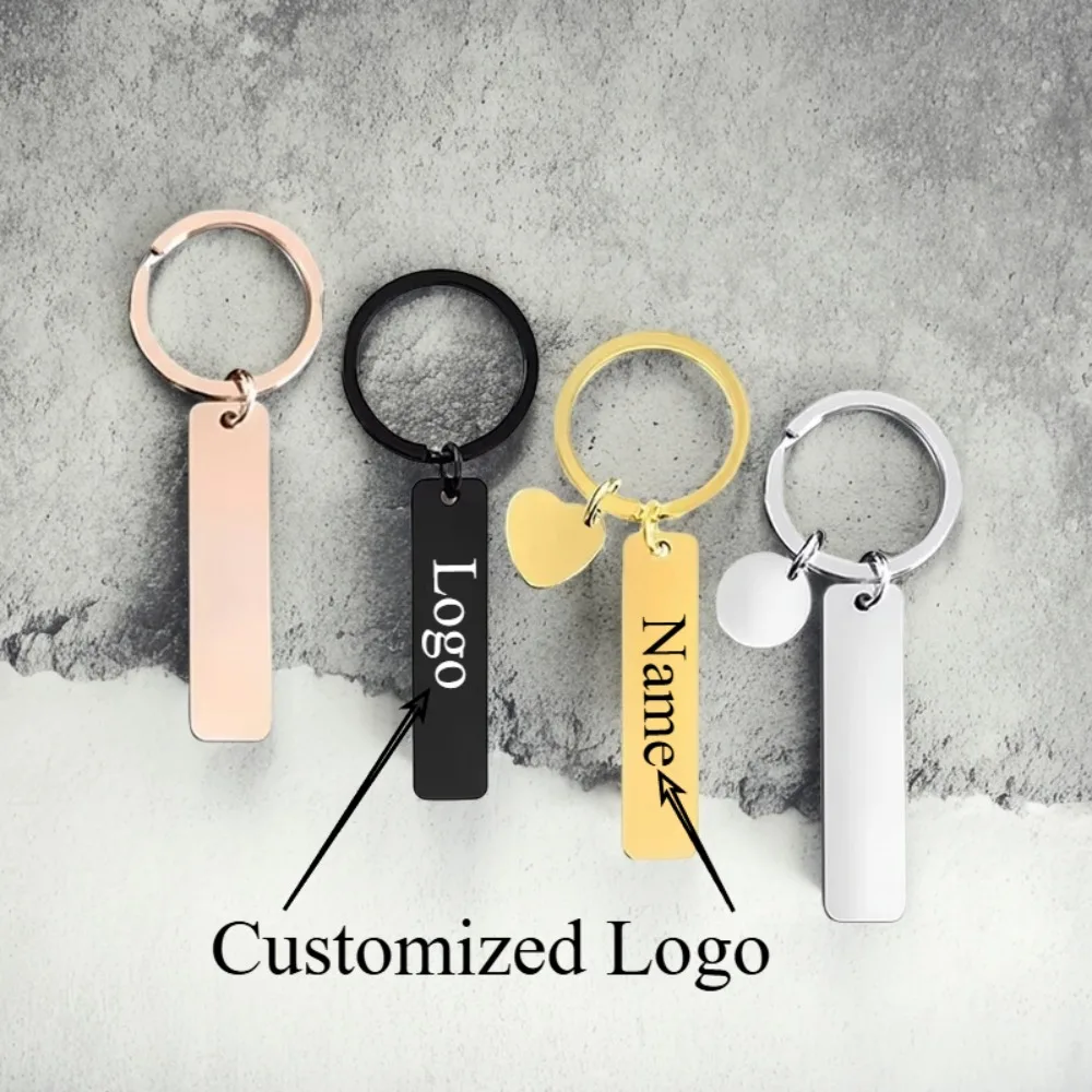 New style Stainless Steel Custom Logo Name Keychain Rectangular Hang Tag Metal Key Ring Advertising Holiday Engraved laser Gift
New style Stainless Steel Custom Logo Name Keychain Rectangular Hang Tag Metal Key Ring Advertising Holiday Engraved laser Gift