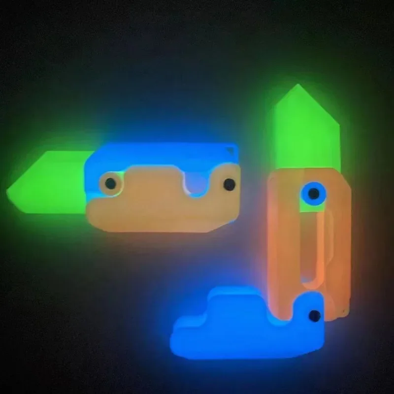 Popular New Nightlight Radish Knife 3D Printing Gravity Small Jump Knife Decompression Play Small Toys Mini Model Knife
Popular New Nightlight Radish Knife 3D Printing Gravity Small Jump Knife Decompression Play Small Toys Mini Model Knife