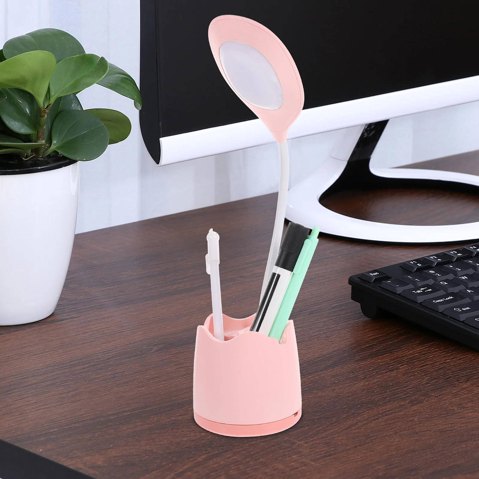 1 Piece Cold Warm Light LED Desk Lamp Pink Rechargeable Study Table Lamp with Storage Small USB Student Bedroom Office
1 Piece Cold Warm Light LED Desk Lamp Pink Rechargeable Study Table Lamp with Storage Small USB Student Bedroom Office