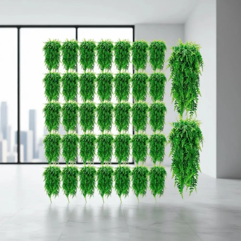 36 Artificial Hanging Boston Ferns, 32 Inch, Plastic Plants for Indoor or Outdoor Garden Decor, No Basket
36 Artificial Hanging Boston Ferns, 32 Inch, Plastic Plants for Indoor or Outdoor Garden Decor, No Basket