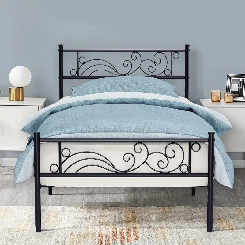 Weehom Metal Bed Platform Frame Heavy Duty Steel Slat Under Bed Storage Bed Frame with Headboard, Black
Weehom Metal Bed Platform Frame Heavy Duty Steel Slat Under Bed Storage Bed Frame with Headboard, Black