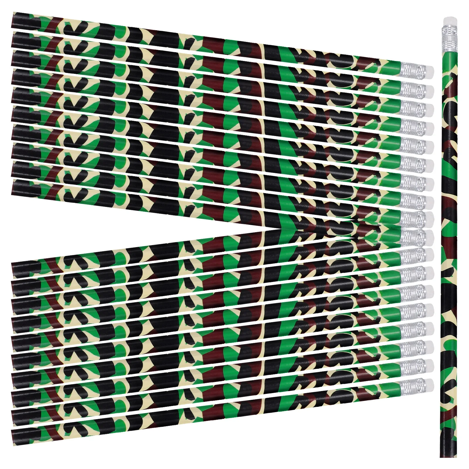 50 Pcs Camouflage with Eraser Pencil Office Child Bulk Pencils Craft Wood Personalized Kids
50 Pcs Camouflage with Eraser Pencil Office Child Bulk Pencils Craft Wood Personalized Kids