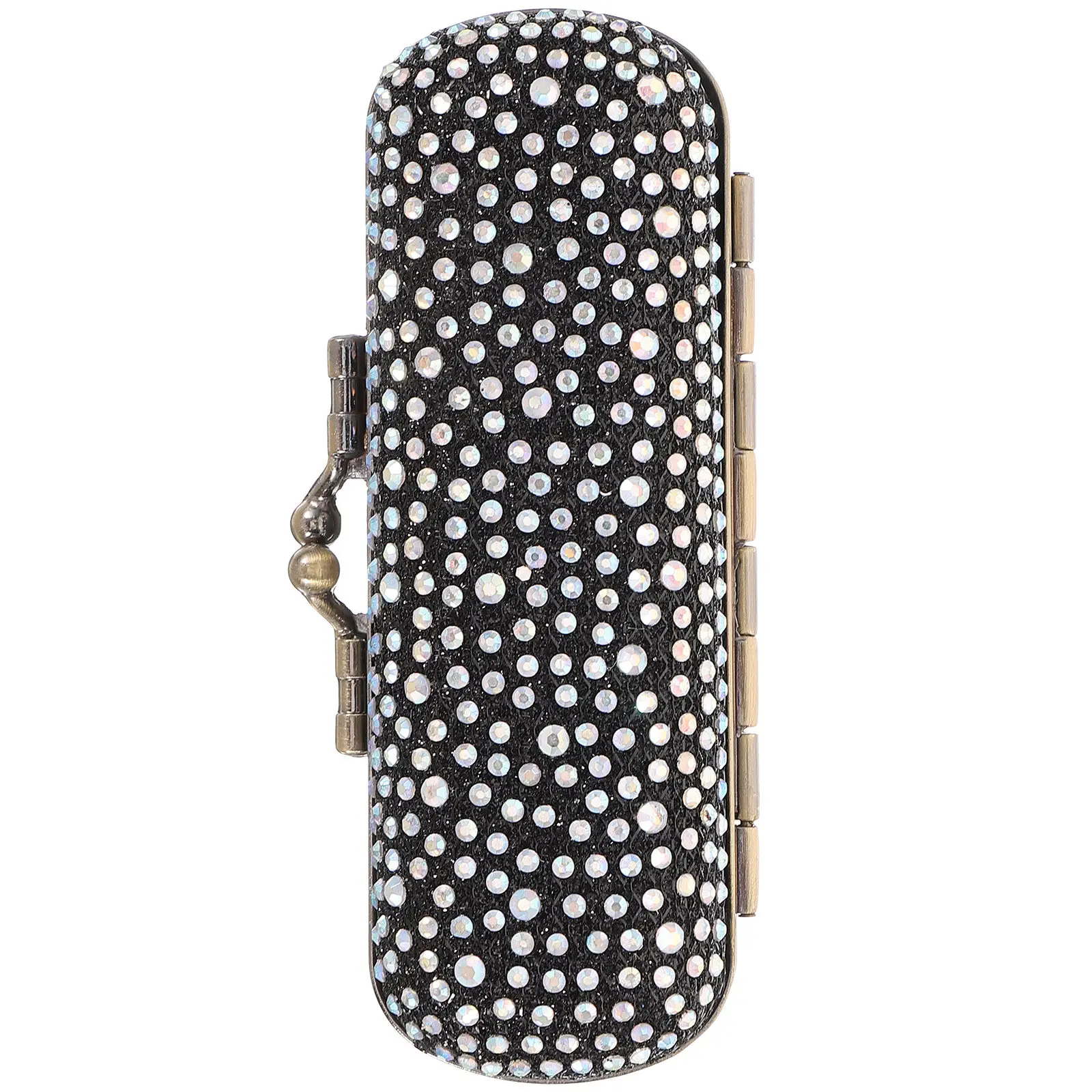 Vintage Lipstick Holder Metal Case with Mirror Small Make Up Organizer Travel Storage Box Rhinestone Inlay Design
Vintage Lipstick Holder Metal Case with Mirror Small Make Up Organizer Travel Storage Box Rhinestone Inlay Design