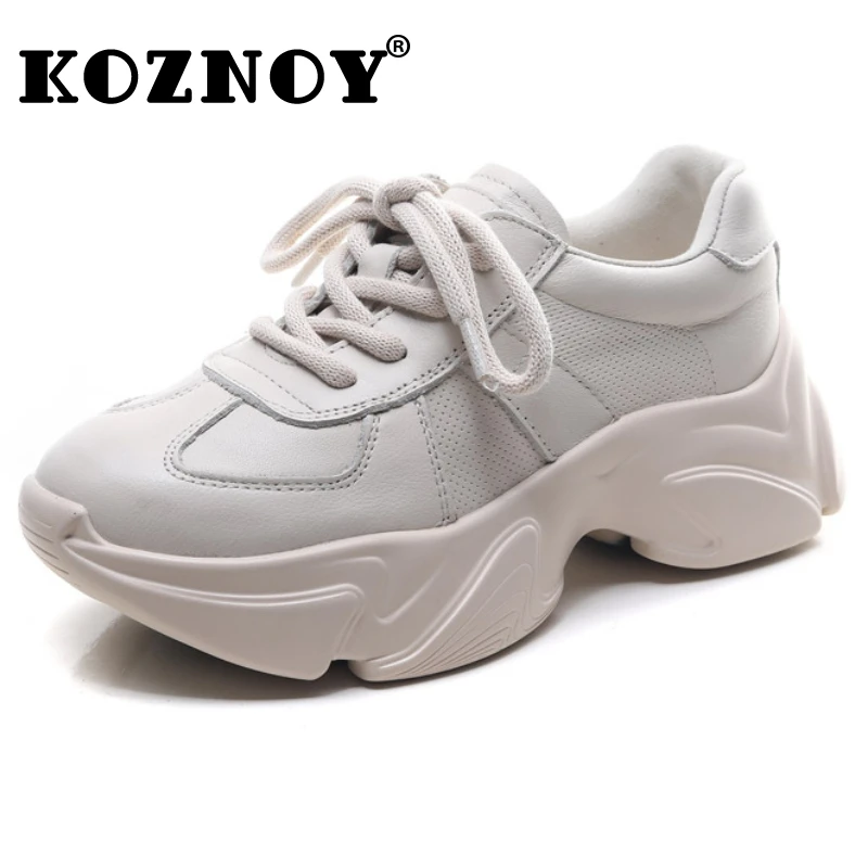 Koznoy 5cm Air Mesh Cow Genuine Leather Summer Spring Vulcanize Ankle Boots Autumn Breathable Women Comfy Chunky Sneaker Shoes
Koznoy 5cm Air Mesh Cow Genuine Leather Summer Spring Vulcanize Ankle Boots Autumn Breathable Women Comfy Chunky Sneaker Shoes