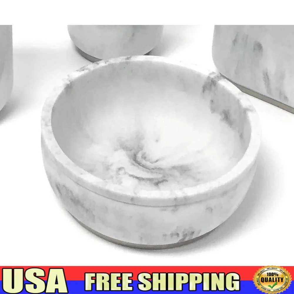 Мыльница из мраморной смолы, нескользящее основание, современный элегантный дизайн, прочный аксессуар для ванной комнаты, чистая стойка, предотвращение опуске, 5x5 дюймов
Мыльница из мраморной смолы, нескользящее основание, современный элегантный дизайн, прочный аксессуар для ванной комнаты, чистая стойка, предотвращение опуске, 5x5 дюймов