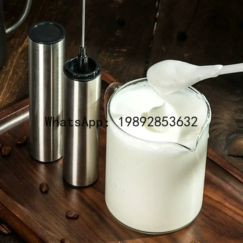 A5.14 Electric milk frother coffee latte art stainless steel automatic milk foamer handheld foaming whisk, egg beater for baking
A5.14 Electric milk frother coffee latte art stainless steel automatic milk foamer handheld foaming whisk, egg beater for baking