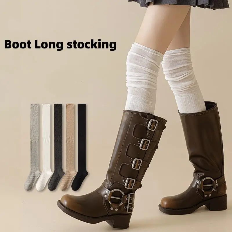 Women's Knee-Length socks Autumn Winter Soft Wool Knitted Stocking Tube Boot Socks Leg Warmers Japan JK Thigh High Stocking
Women's Knee-Length socks Autumn Winter Soft Wool Knitted Stocking Tube Boot Socks Leg Warmers Japan JK Thigh High Stocking