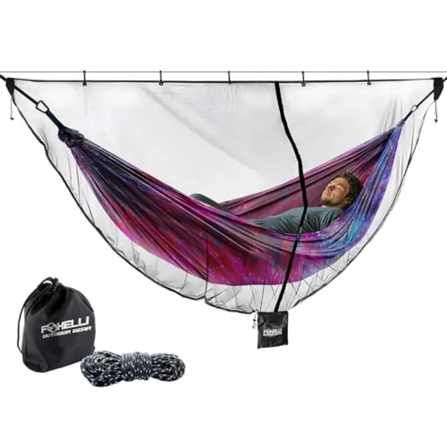 XL Hammock Net 12ft Net for Hammocks, Lightweight Portable Hammock Netting, Fast and Easy Set Up, Fits All Camping Hammocks
XL Hammock Net 12ft Net for Hammocks, Lightweight Portable Hammock Netting, Fast and Easy Set Up, Fits All Camping Hammocks