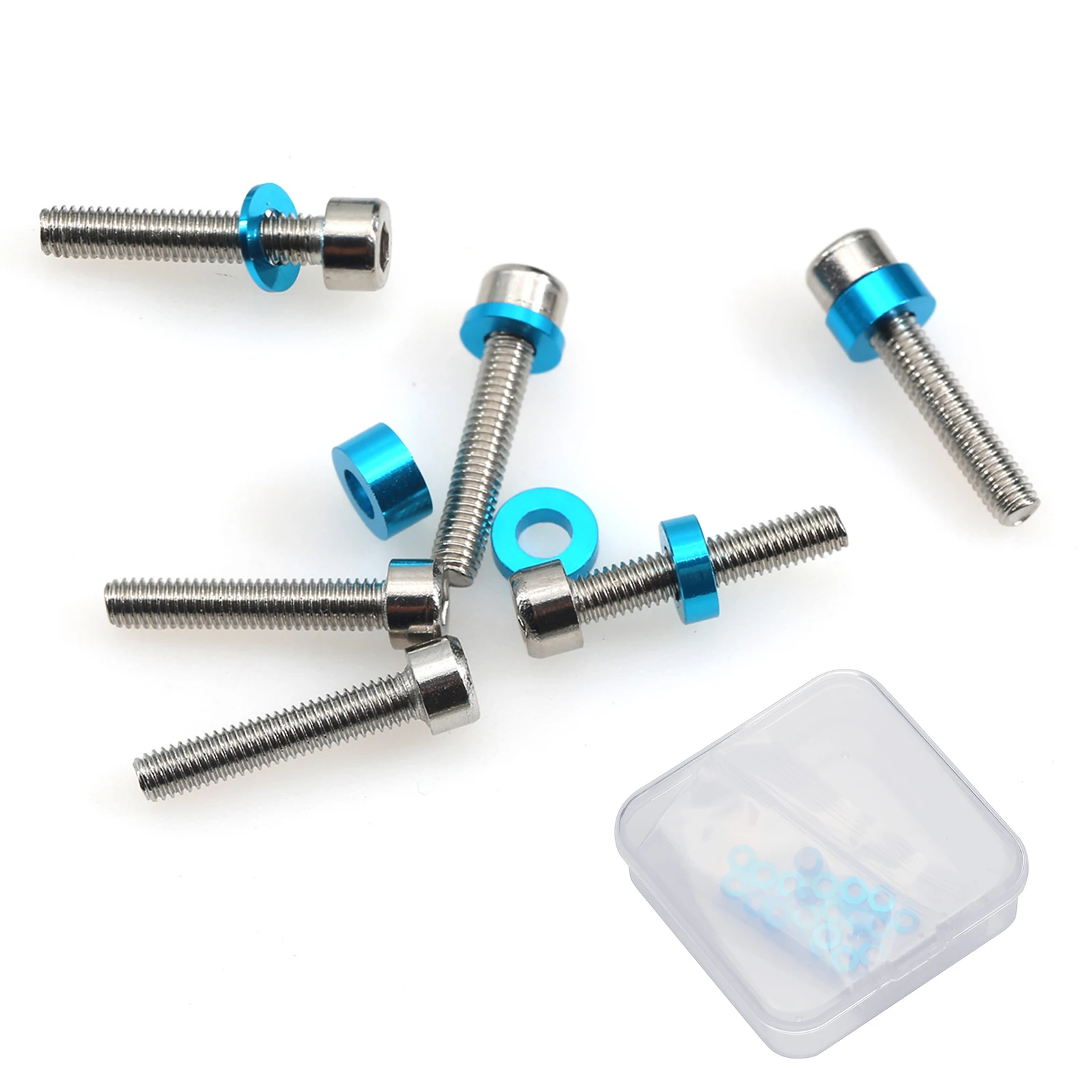 24PCS Aluminum Flat Spacer Set RC Car for TAMIYA 53539/TT02/TT01/XV01/XV02 Parts
24PCS Aluminum Flat Spacer Set RC Car for TAMIYA 53539/TT02/TT01/XV01/XV02 Parts