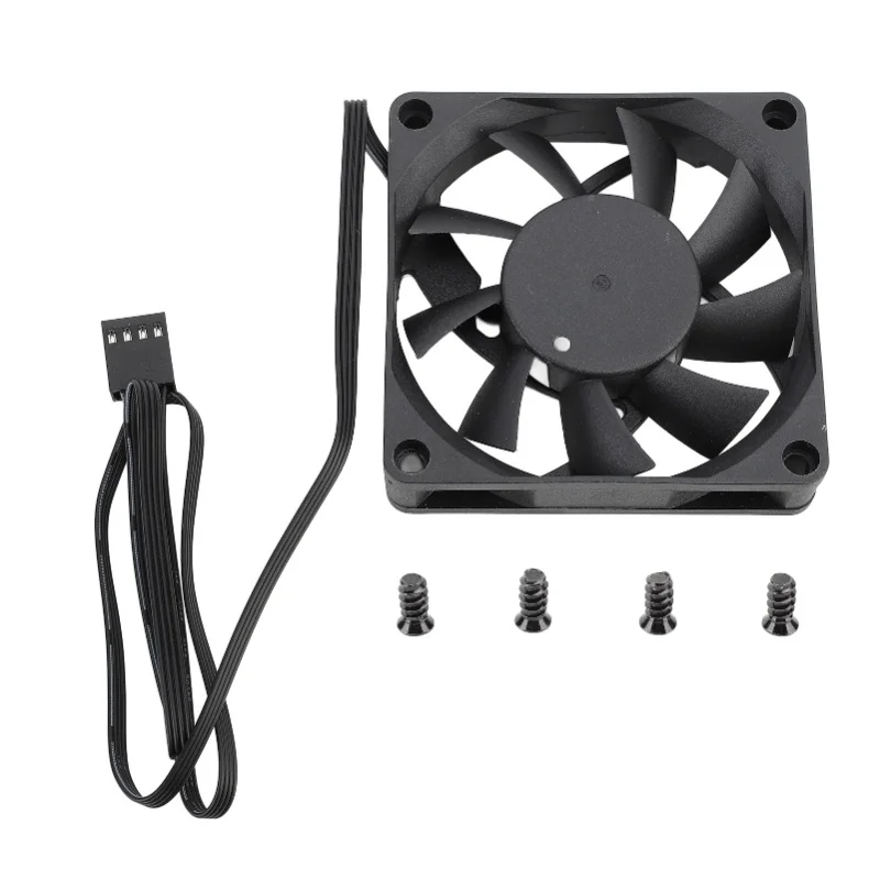 70mm PWM Fan Dual Ball Bearing Cooling Fan 4 Pin PWM Intelligent Temperature Control PC Case Fan Speed Up To 2500RPM 7 Blade
70mm PWM Fan Dual Ball Bearing Cooling Fan 4 Pin PWM Intelligent Temperature Control PC Case Fan Speed Up To 2500RPM 7 Blade