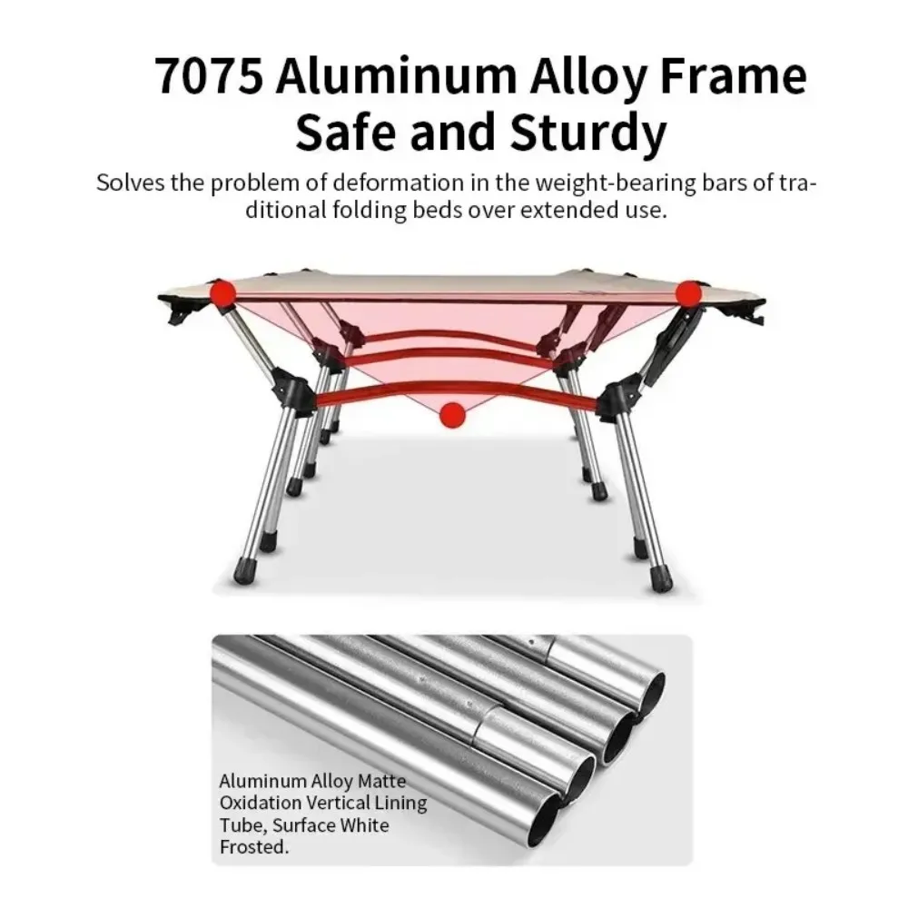 Foldable 2026Collapsible Portable Outdoor Single Camping Cot Lightweight Sleeping Bed for Tourist Hiking Backpacking Outdoor
Foldable 2026Collapsible Portable Outdoor Single Camping Cot Lightweight Sleeping Bed for Tourist Hiking Backpacking Outdoor