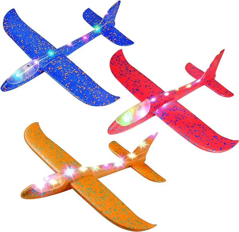 LED Light Airplane 48cm Throwing Foam Plane Glider Plane Flying Toy for Kids Gifts Outdoor Sport Toys Birthday Party Favors Gift
LED Light Airplane 48cm Throwing Foam Plane Glider Plane Flying Toy for Kids Gifts Outdoor Sport Toys Birthday Party Favors Gift