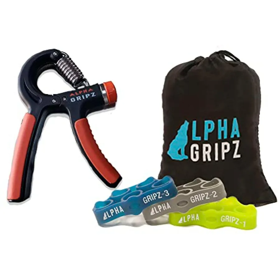 Dial Gripz Set - Grip Hand Finger Strengthener Strength Set
Dial Gripz Set - Grip Hand Finger Strengthener Strength Set