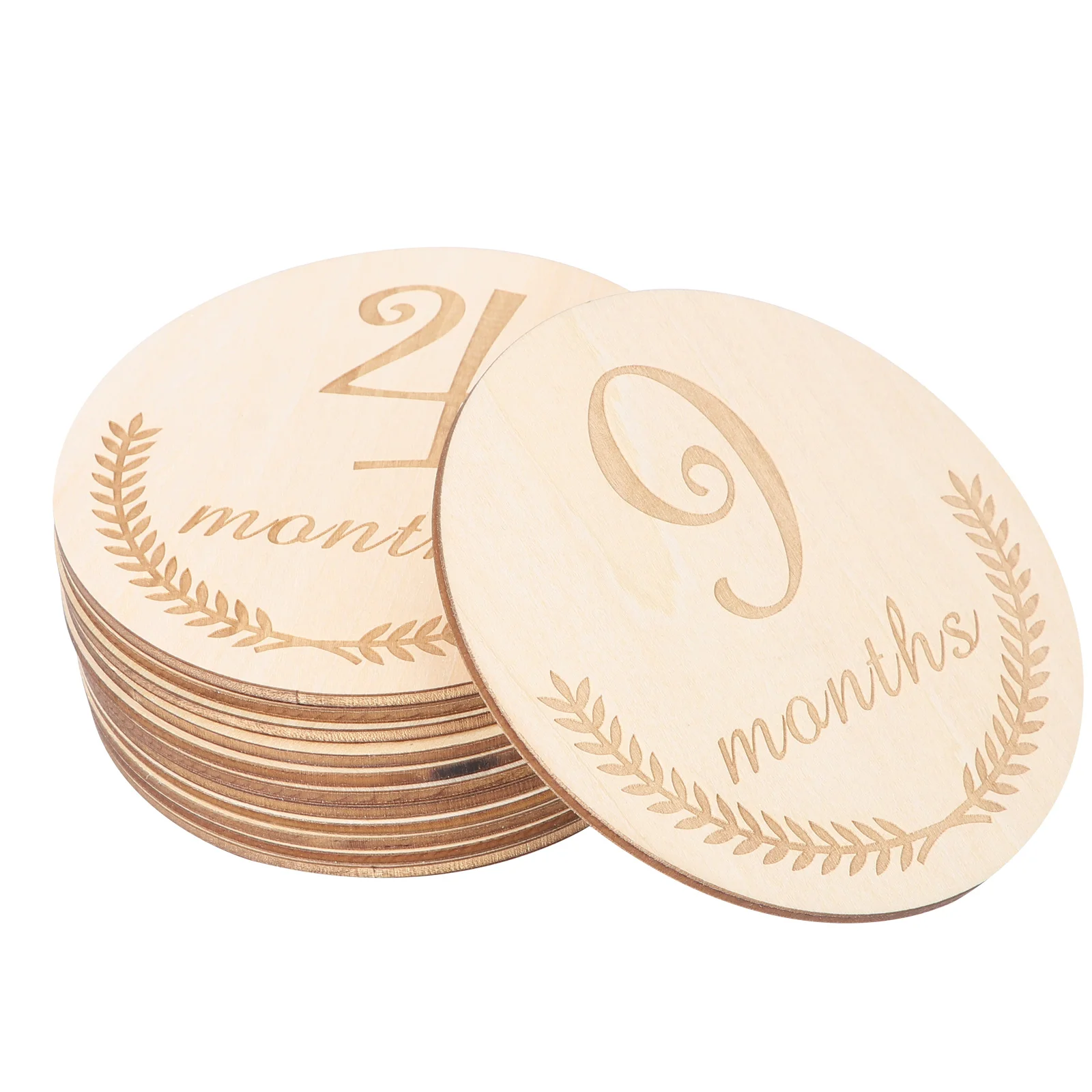 12 Pcs/Set for Newborn Wooden Baby Month Card Growth Cards Commemorative Months Milestone
12 Pcs/Set for Newborn Wooden Baby Month Card Growth Cards Commemorative Months Milestone