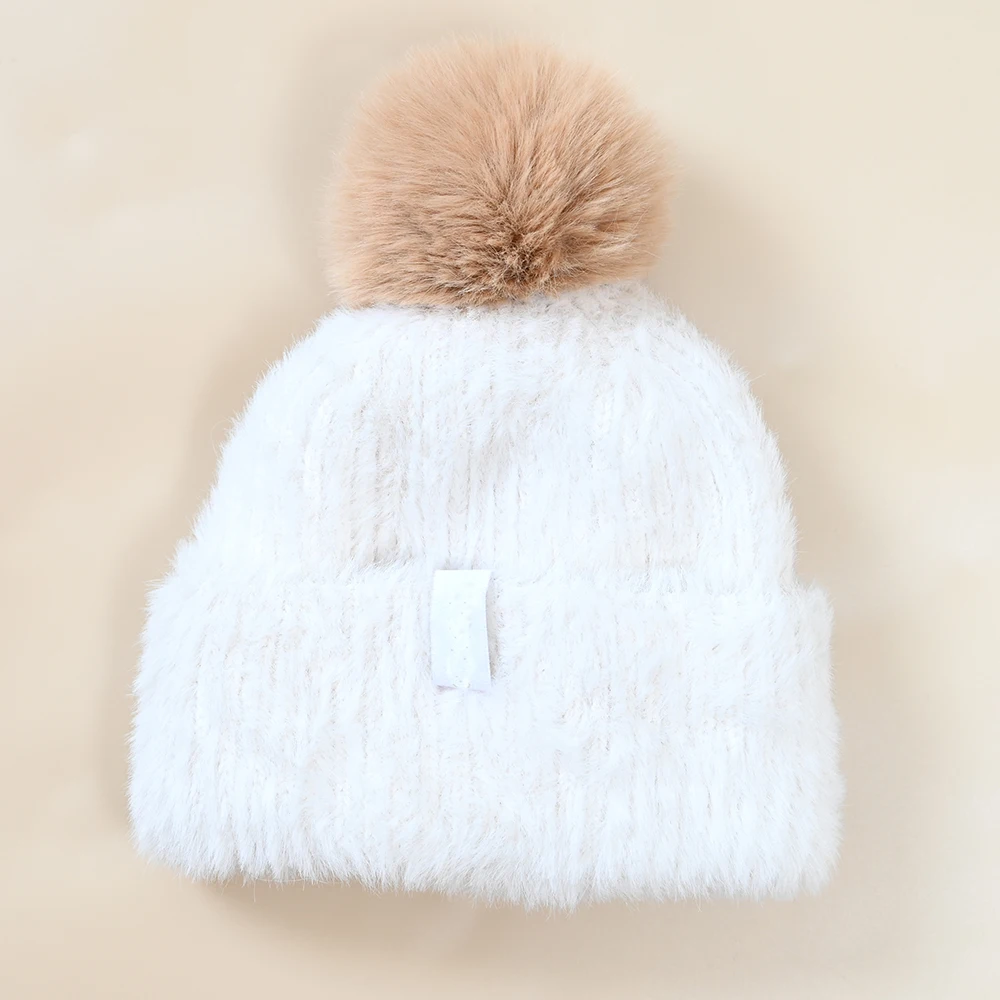 Winter New Women's Warm Knitted Elastic Furry Ball Hat Cozy Winter Cap Knit round Top Hat Female Gender Warmth Winter Hat
Winter New Women's Warm Knitted Elastic Furry Ball Hat Cozy Winter Cap Knit round Top Hat Female Gender Warmth Winter Hat