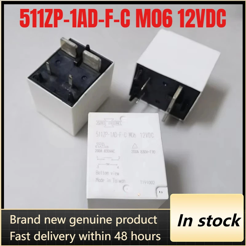 New 1pcs/lot 511ZP-1AD-F-C M06 12VDC Photovoltaic relay 4pins 200A
New 1pcs/lot 511ZP-1AD-F-C M06 12VDC Photovoltaic relay 4pins 200A