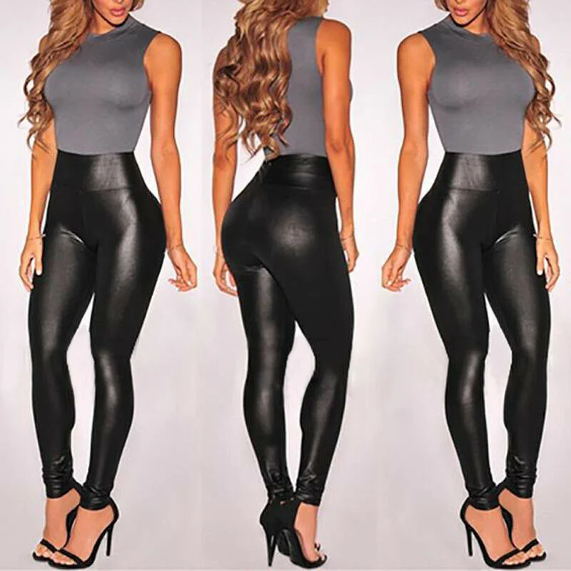 2023 New Leather Shiny Sexy Leggings for Women Vadim 2023 Summer High Waist Black Stretchy Faux Leather Pant Mujer Leggings Ropa
2023 New Leather Shiny Sexy Leggings for Women Vadim 2023 Summer High Waist Black Stretchy Faux Leather Pant Mujer Leggings Ropa
