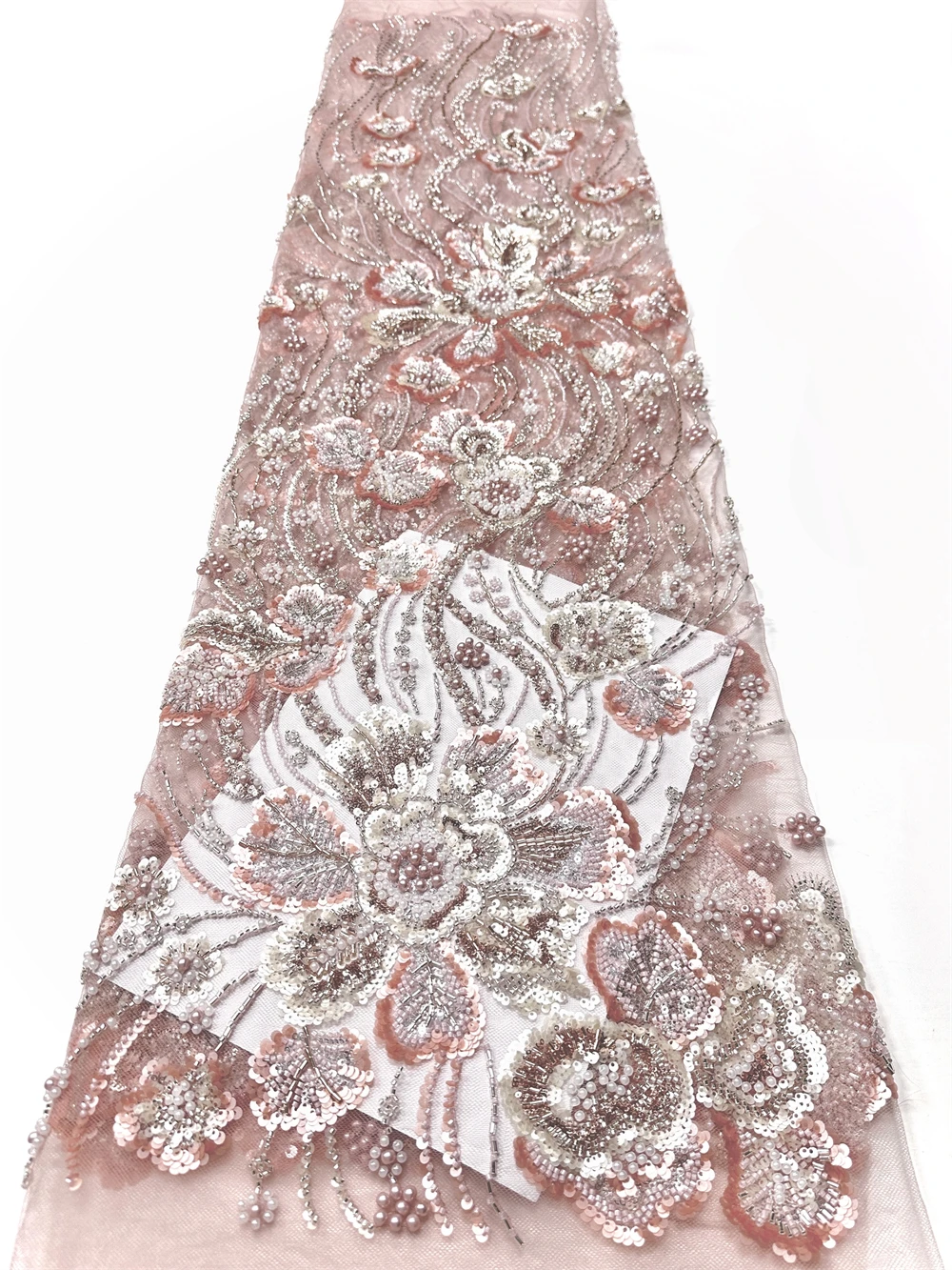 Luxury Heavy Beaded Fabric 2026 High-Quality African Sequined Mesh Lace Fabric Suitable for Women's Wedding Dress Sewing 5Yards
Luxury Heavy Beaded Fabric 2026 High-Quality African Sequined Mesh Lace Fabric Suitable for Women's Wedding Dress Sewing 5Yards